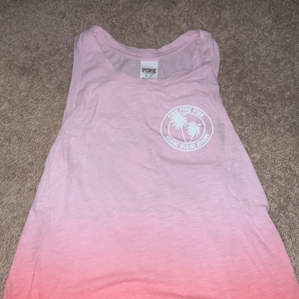 Pink size xs pink ombré tank top